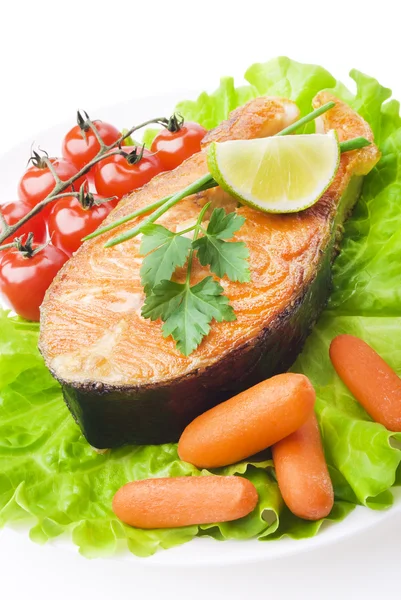 Steak with vegetables — Stock Photo, Image