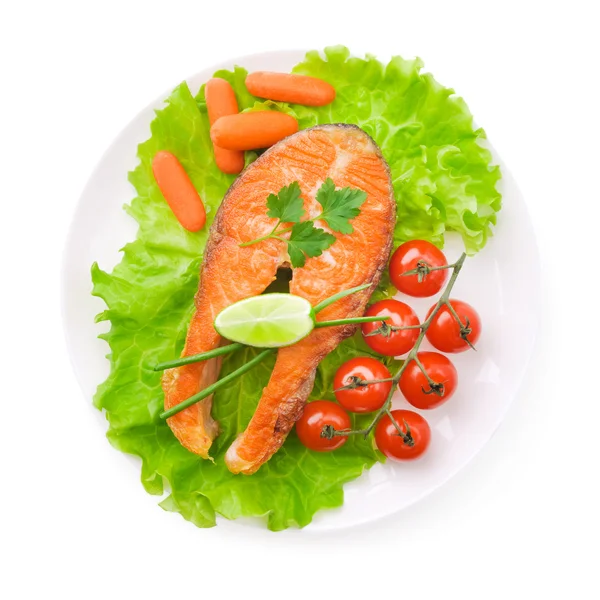 Salmon steak — Stock Photo, Image