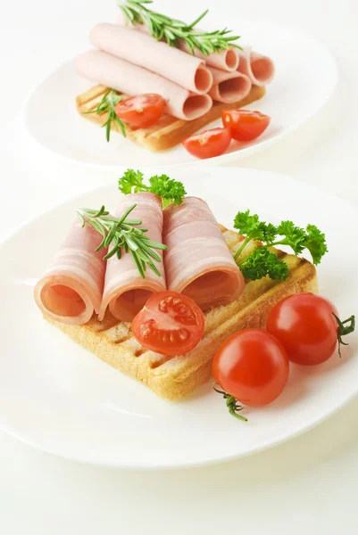 Přípitek sendviče — Stock fotografie