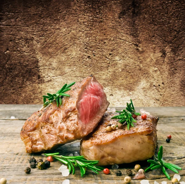 Hovězí steak — Stock fotografie