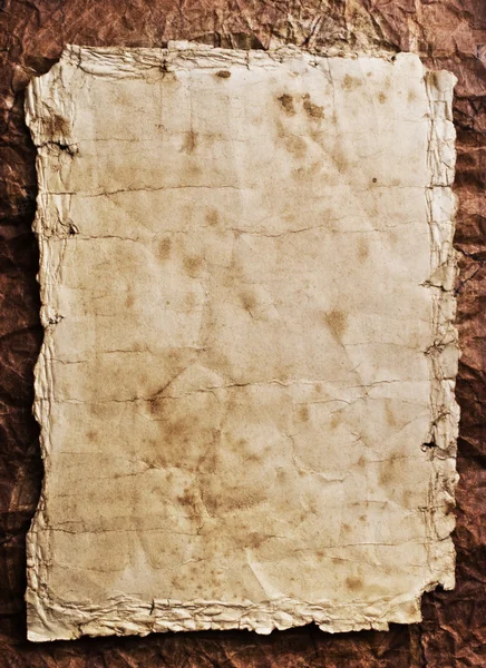 Starý list papíru — Stock fotografie