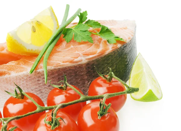 Salmon steak — Stock Photo, Image