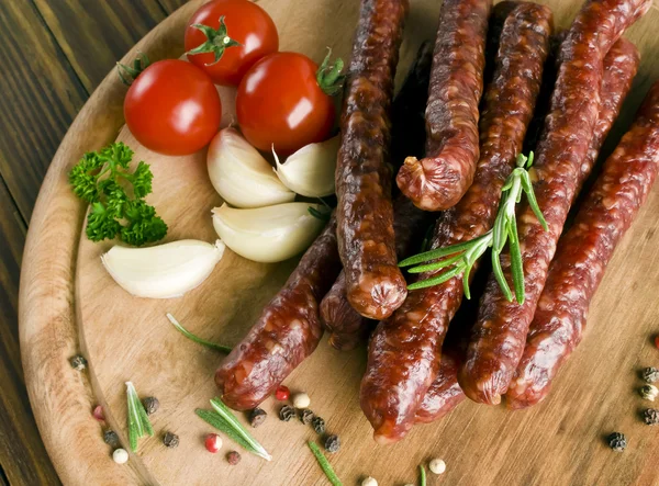 Smoked sausages — Stock Photo, Image