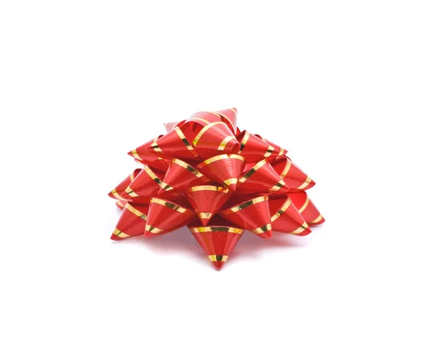 Красный праздничный лук — стоковое фото