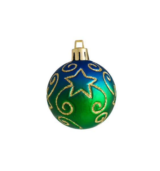 Green christmas ball — Stock Photo, Image