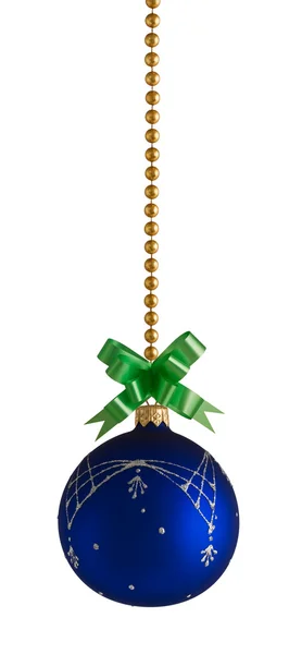 Blue ball decoration for christmas tree — Stock Photo, Image