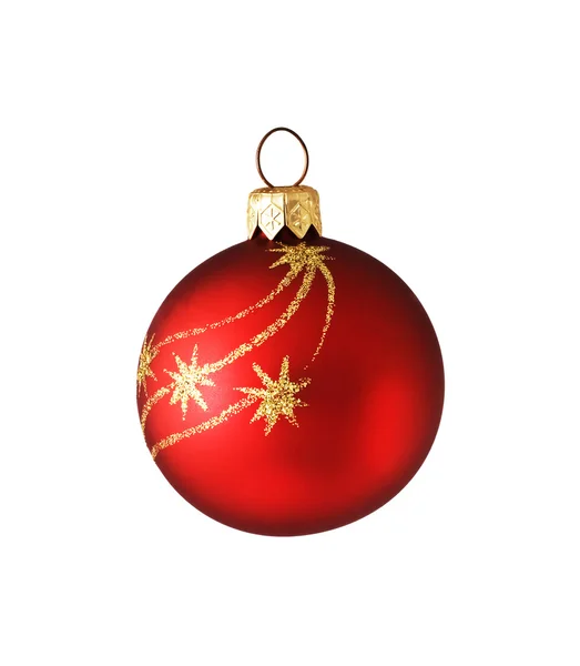 赤いボール クリスマス ツリーの装飾 — ストック写真