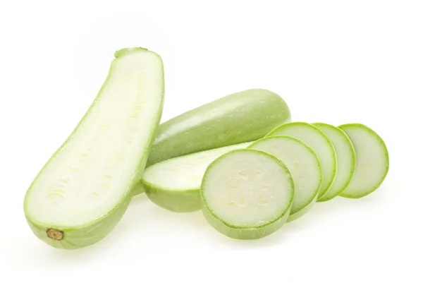 Zucchinischeiben und -hälften — Stockfoto