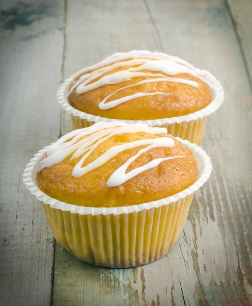 Två muffins — Stockfoto