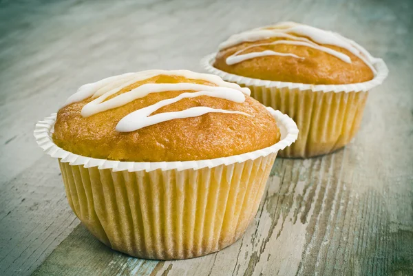 Två muffins — Stockfoto