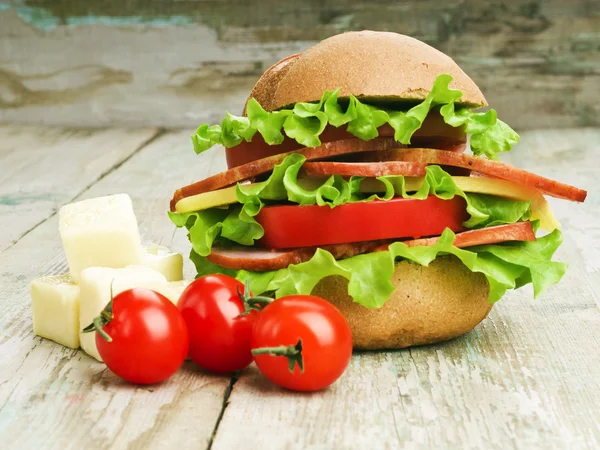 Homemade hamburger — Stock Photo, Image