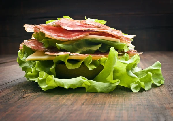 Hamburger without bread — Stock Photo, Image