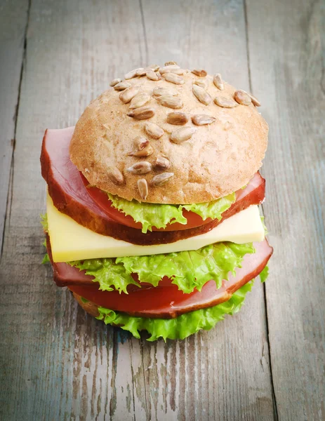 Homemade hamburger — Stock Photo, Image