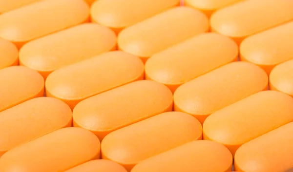 Sfondo Pillole Arancioni Vicino — Foto Stock