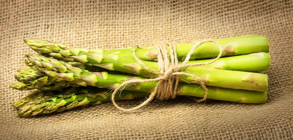 Bunch Fresh Asparagus Close — Zdjęcie stockowe