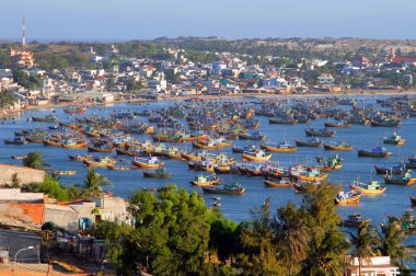 MUI ne, vietnam Bay balıkçı tekneleri