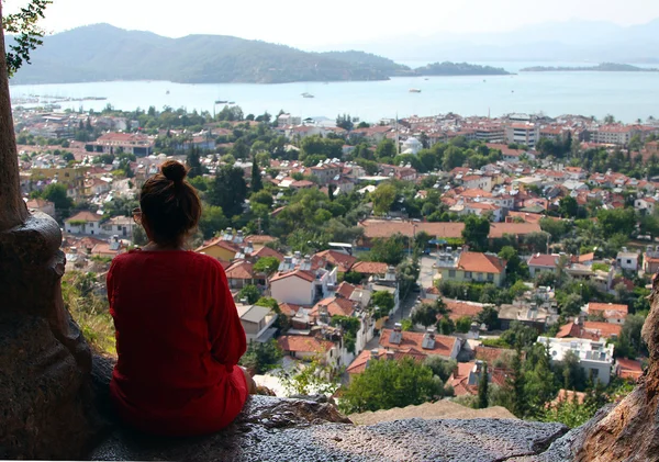 Fethiye şehir görünümünden amyntas, Türkiye'nin Türbesi