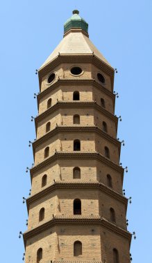 chengtian Tapınağı (Batı pagoda), yinchuan, Çin