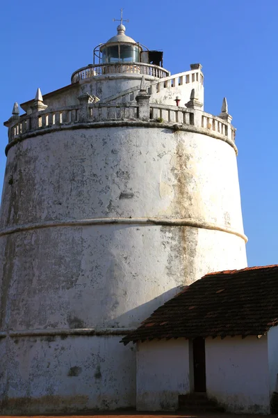 The lighthouse at Fort Aguada, Goa, India — Stock Photo, Image