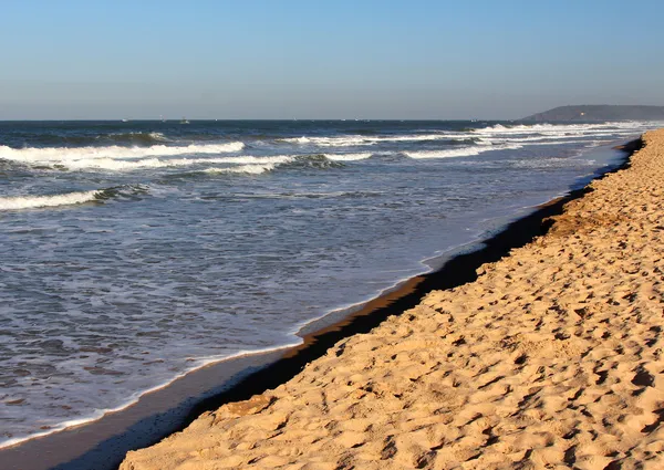 Sandküste des Arabischen Meeres, Nordgoa, Indien — Stockfoto