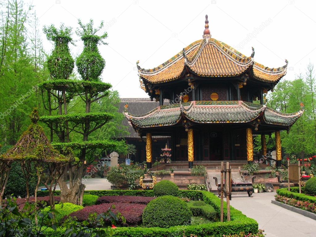 Qing Yang Gong Temple (Green Goat Palace) in Chengdu, China