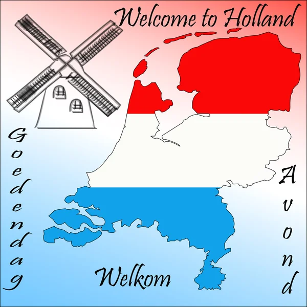 Bem-vindo à Holanda — Fotografia de Stock