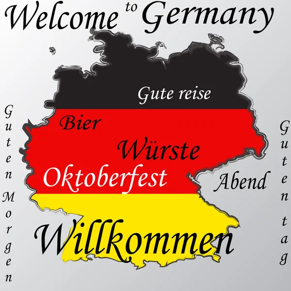 Bienvenido a Alemania — Foto de Stock