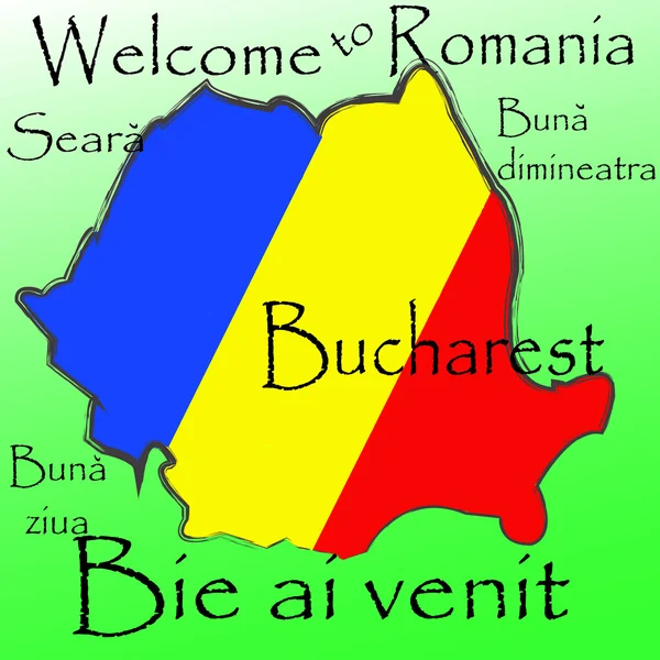 Bienvenido a Rumania — Foto de Stock