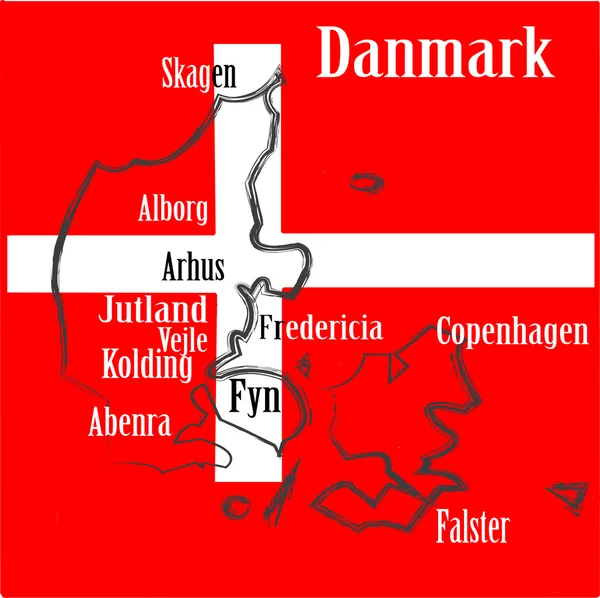 Bienvenido a Danmark — Foto de Stock