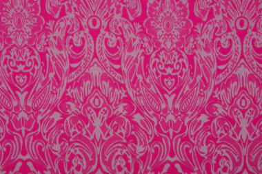 Textil arka plan üzerinde çiçekler