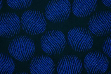 Malzeme mavi çevrelerde, bir tekstil arka plan