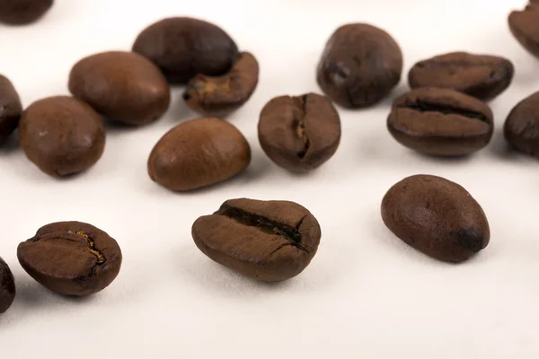 Kaffeebohnen, ein Makro erschossen — Stock fotografie