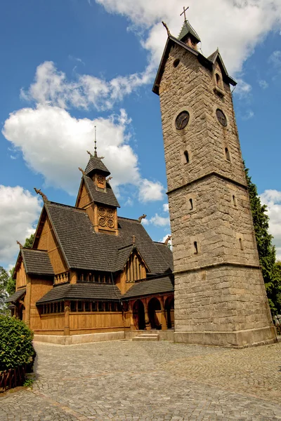 Chiesa di Vang stave in Polonia . — Foto Stock