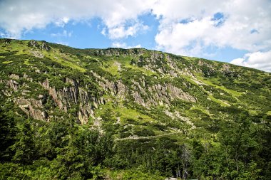 Yaz aylarında dağların peyzaj
