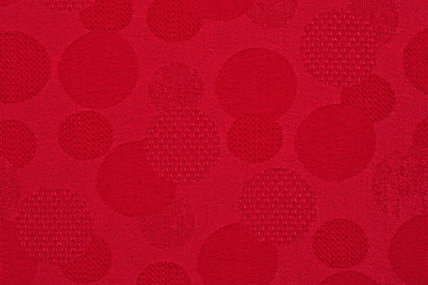 Red material in circles, a background — Stock Photo, Image