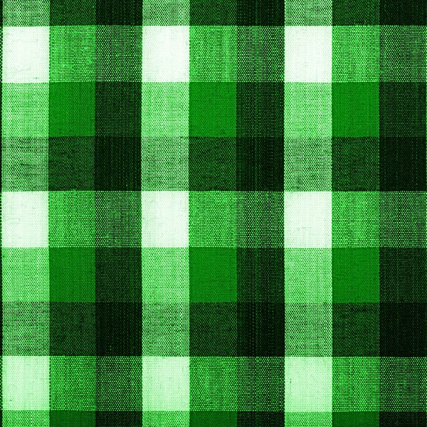 Kumaşın içine yeşil grid, bir arka plan — Stok fotoğraf