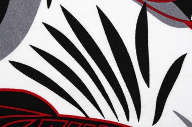 Soyut desen, bir arka plan ile beyaz kumaş