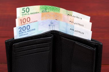 Fas parası - Siyah cüzdanda Dirham