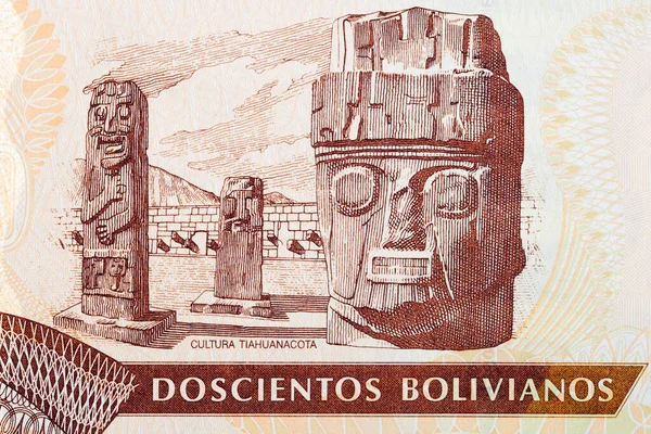 Antike Statue Aus Bolivianischem Geld — Stockfoto