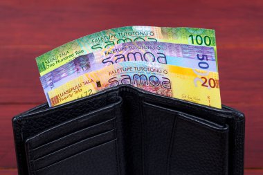  Samoa parası - siyah cüzdanda tala