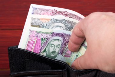 Moğol parası - Siyah cüzdanlı Tugrik