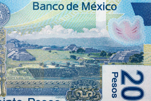 View Monte Alban Mexican Money Pesos — стокове фото