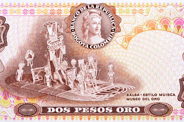 Dorado Από Χρυσό Μουσείο Από Παλιά Κολομβιανά Χρήματα — Φωτογραφία Αρχείου