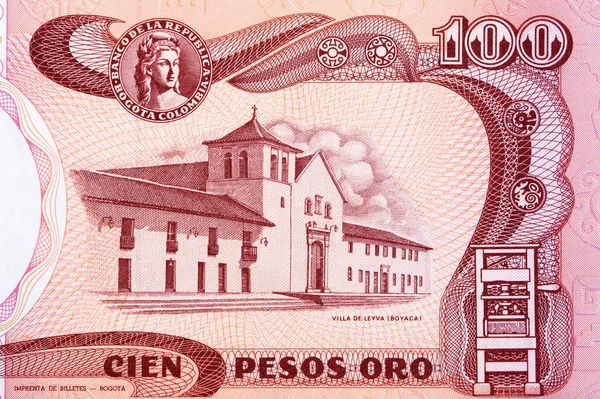 Villa Leyva Vieil Argent Colombien Pesos — Photo