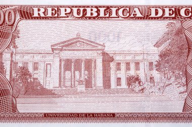 Küba parasından Havana Üniversitesi - Pesos
