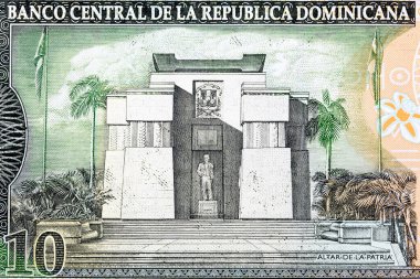 Eski Dominik Cumhuriyeti parasından Anavatan sunağı - Pesos