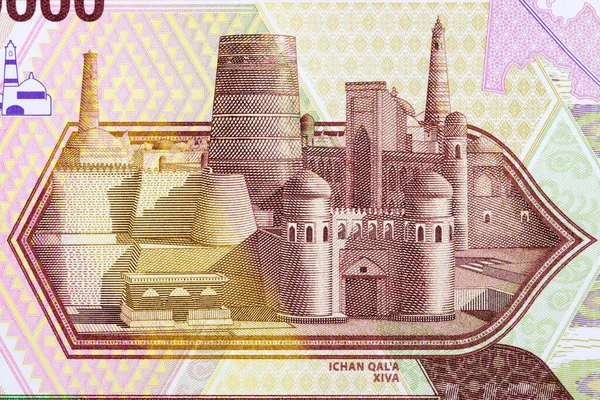 Pevnost Khorezmu Uzbekistánských Peněz Som — Stock fotografie