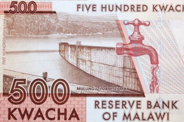 Malawian parasıyla Zomba 'daki Mulunguzi Barajı - Kwacha