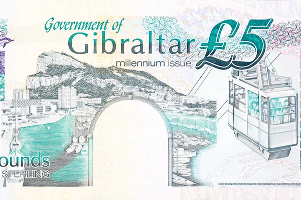Hamnen Syn Gibraltar Från Pengar Pund — Stockfoto