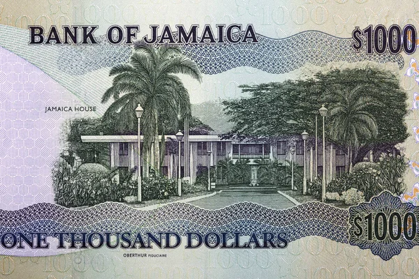 Jamaica Ház Pénzből Jamaikai Dollár — Stock Fotó